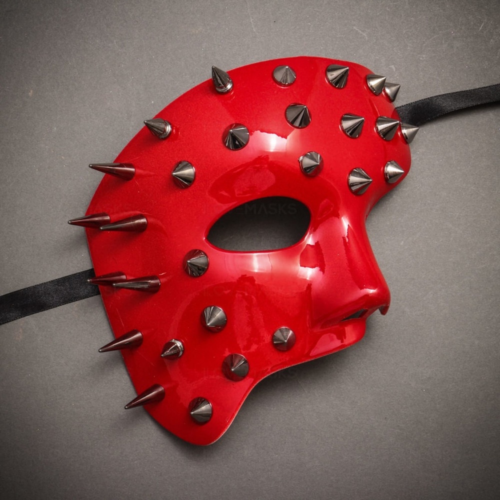 Steampunk Spikes Phantom Venetian Masquerade Mask